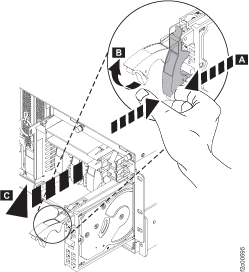 Removing the CEC disk drive
