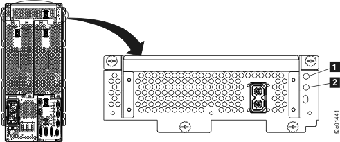 LEDs on the booster power module