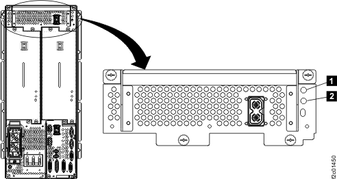 LEDs on the booster power module
