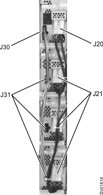 Battery service module set cables, J30 and J31 signal, J20 and J21 power