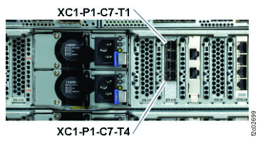 CEC enclosure location codes (rear view) (Model 983)