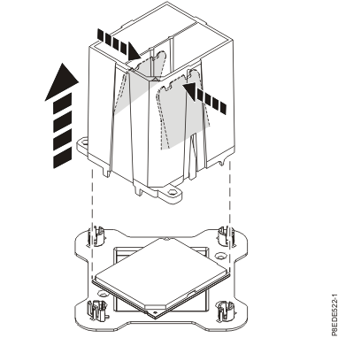 Releasing the system processor module from the tool