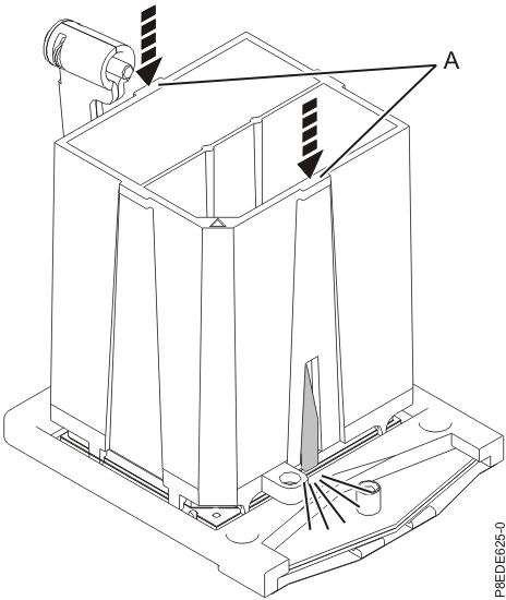 Locking the replacement system processor module in the removal tool
